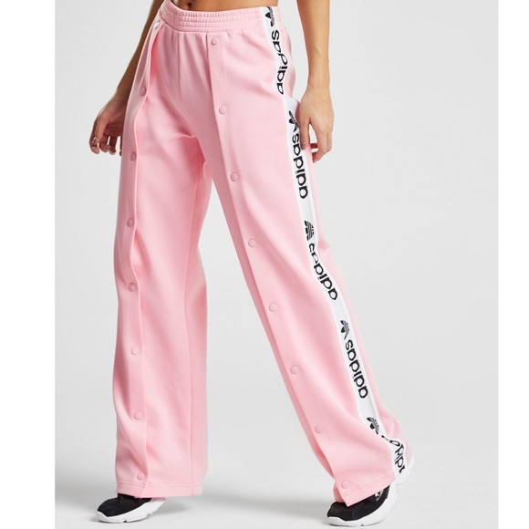 adidas button track pants